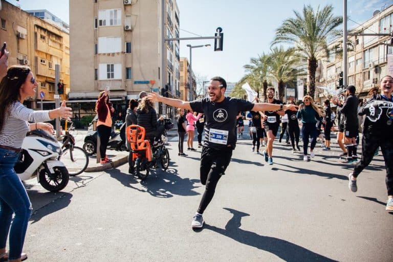 חצי מרתון תל אביב קו הסיום